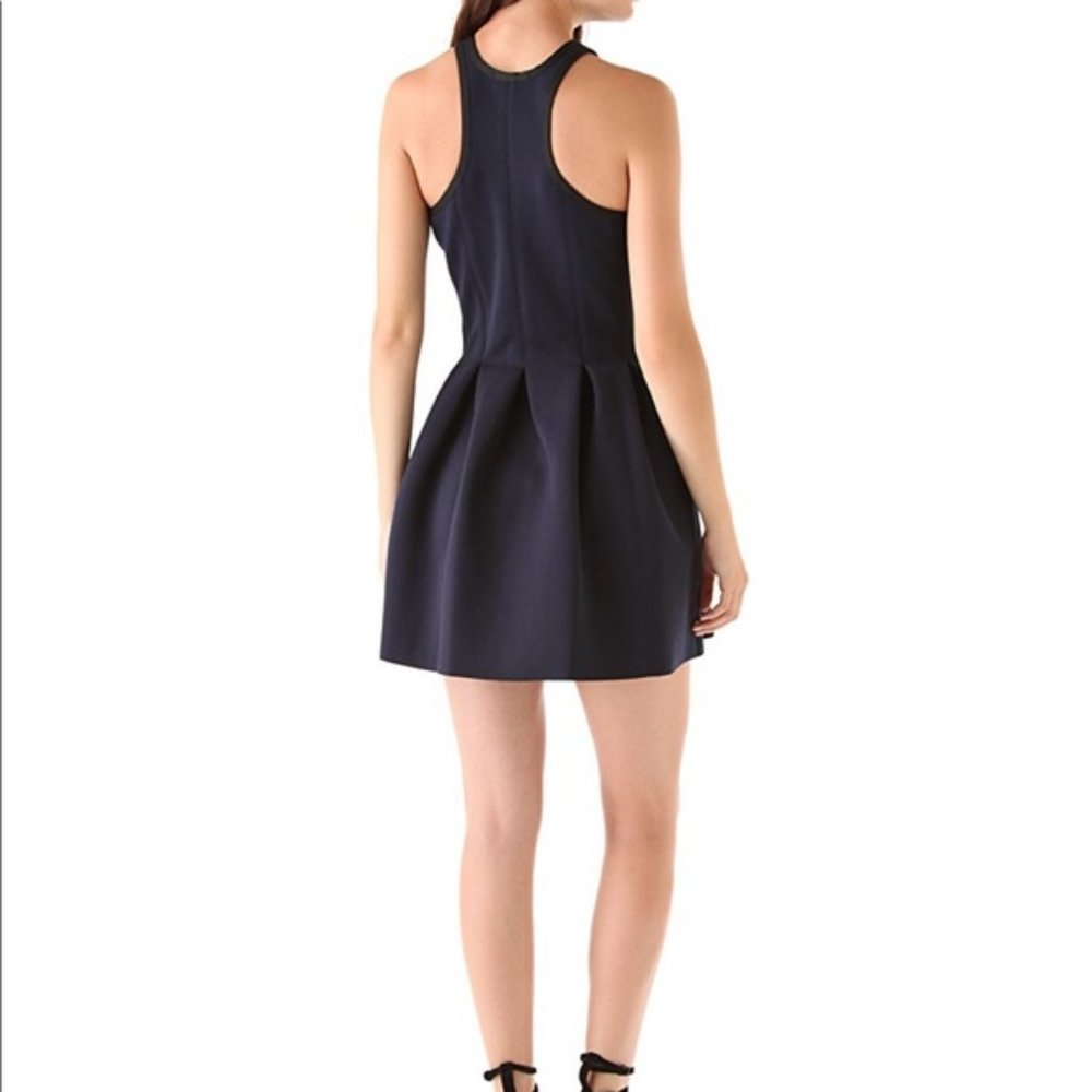 Alexander Wang • Neoprene Pleated Skater Dress - Picture 2 of 8